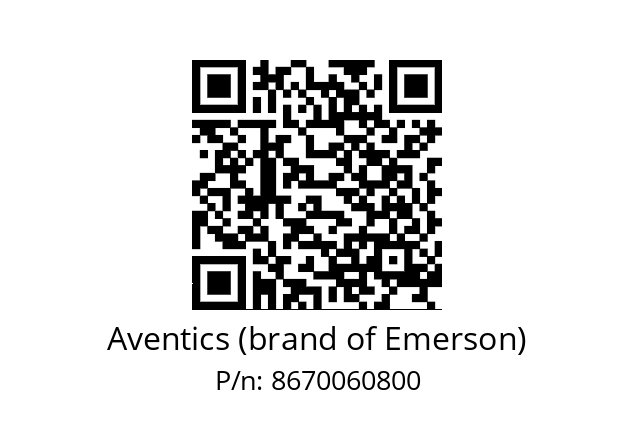   Aventics (brand of Emerson) 8670060800