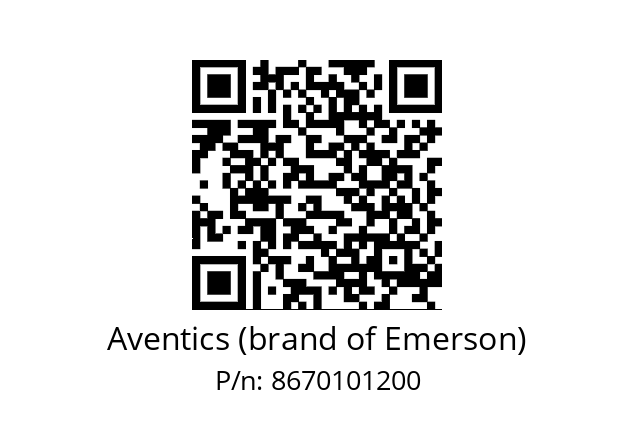   Aventics (brand of Emerson) 8670101200