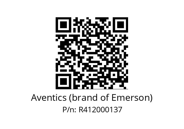   Aventics (brand of Emerson) R412000137