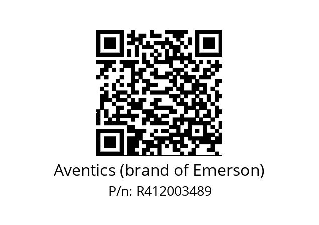   Aventics (brand of Emerson) R412003489