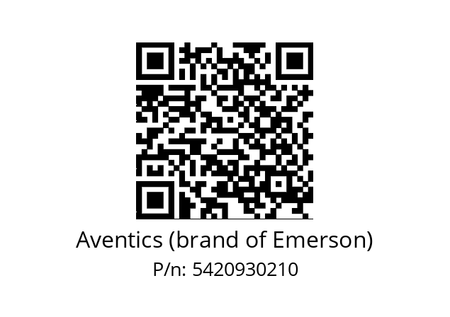   Aventics (brand of Emerson) 5420930210