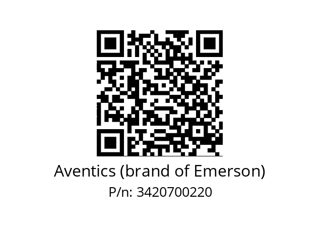   Aventics (brand of Emerson) 3420700220