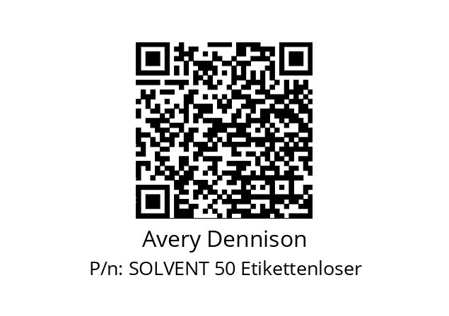   Avery Dennison SOLVENT 50 Etikettenloser