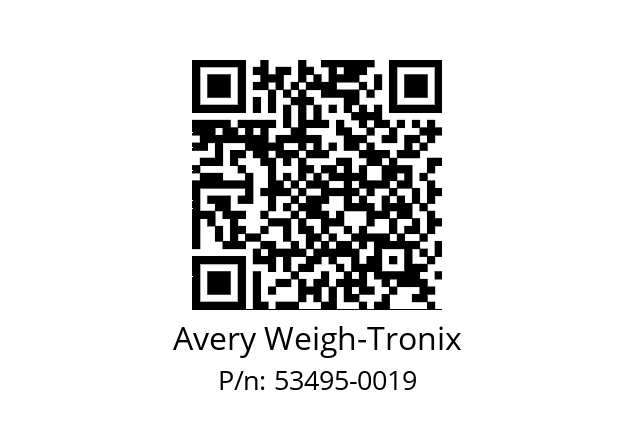   Avery Weigh-Tronix 53495-0019