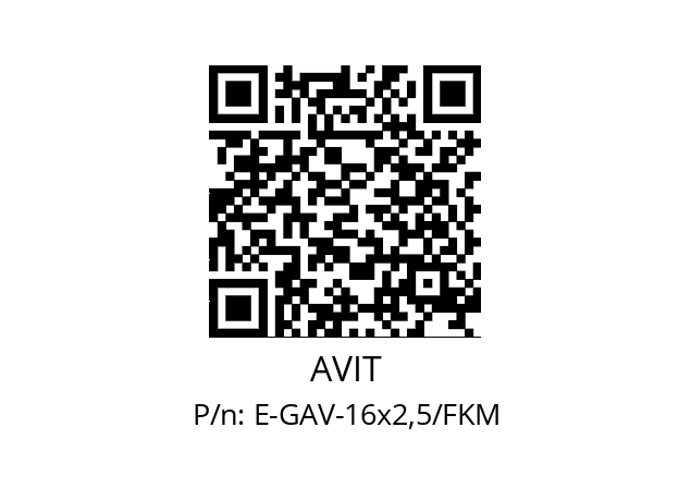   AVIT E-GAV-16x2,5/FKM