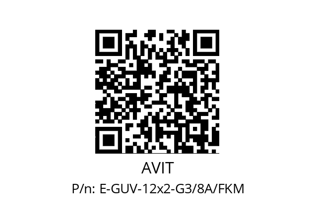   AVIT E-GUV-12x2-G3/8A/FKM