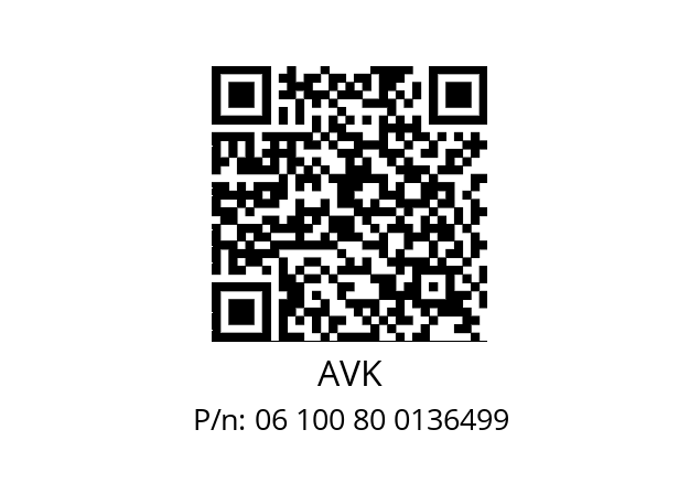   AVK 06 100 80 0136499