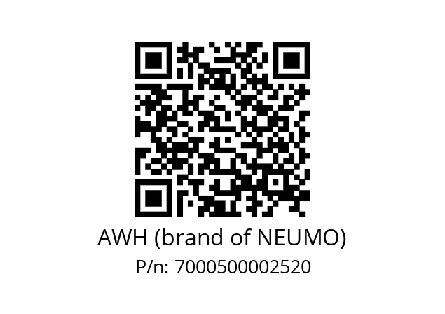   AWH (brand of NEUMO) 7000500002520