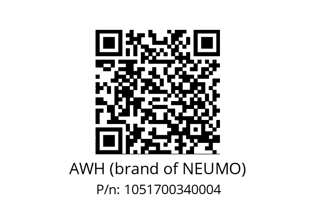   AWH (brand of NEUMO) 1051700340004