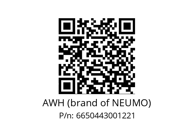   AWH (brand of NEUMO) 6650443001221