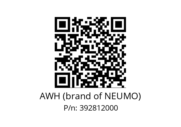   AWH (brand of NEUMO) 392812000