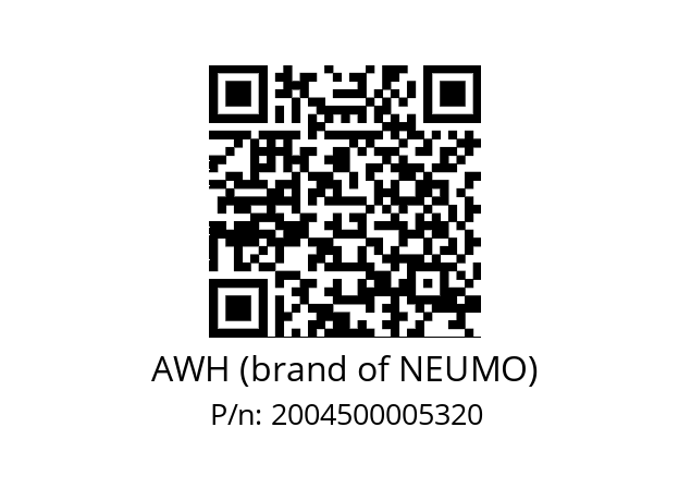   AWH (brand of NEUMO) 2004500005320