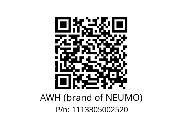   AWH (brand of NEUMO) 1113305002520