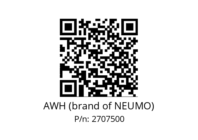   AWH (brand of NEUMO) 2707500