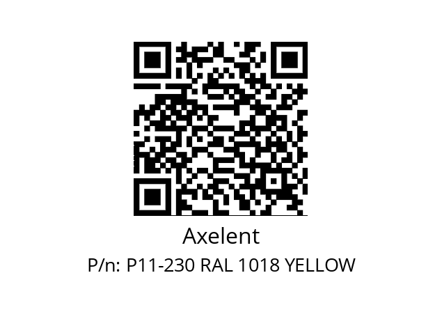   Axelent P11-230 RAL 1018 YELLOW