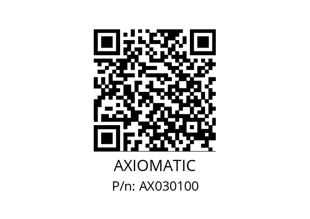   AXIOMATIC AX030100