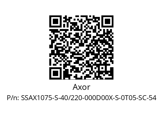   Axor SSAX1075-S-40/220-000D00X-S-0T05-SC-54