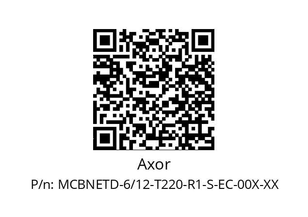   Axor MCBNETD-6/12-T220-R1-S-EC-00X-XX