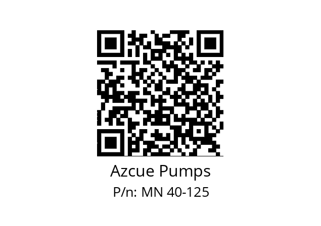   Azcue Pumps MN 40-125