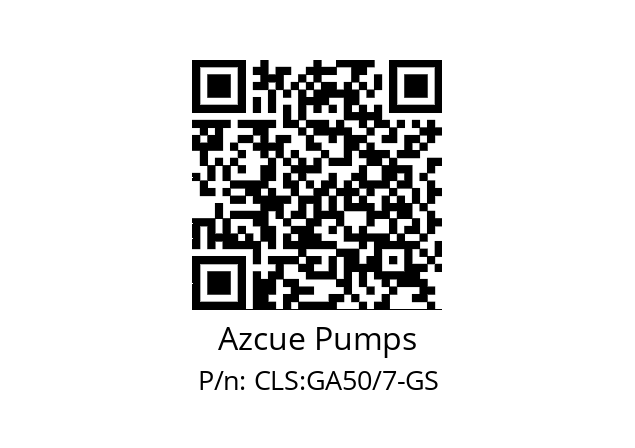   Azcue Pumps CLS:GA50/7-GS