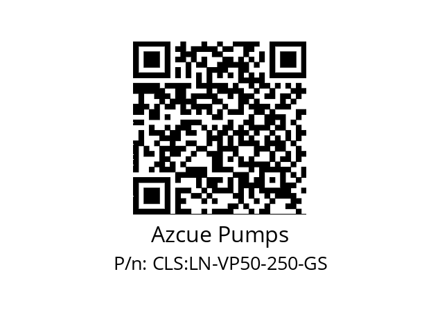   Azcue Pumps CLS:LN-VP50-250-GS