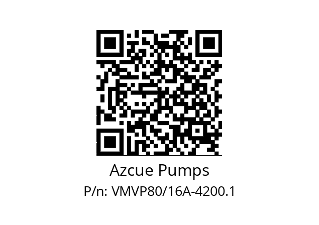   Azcue Pumps VMVP80/16A-4200.1