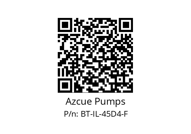  CLP:BT-IL-45D3-F Azcue Pumps BT-IL-45D4-F