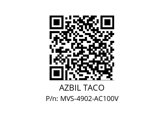   AZBIL TACO MVS-4902-AC100V