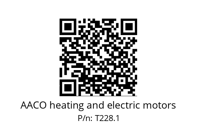   AACO heating and electric motors T228.1