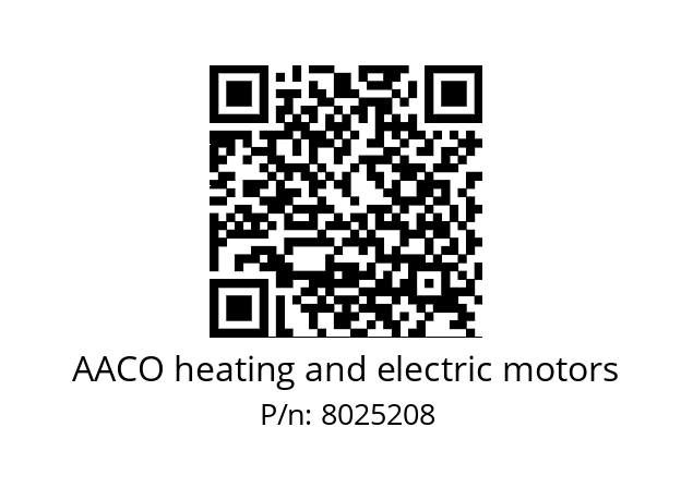   AACO heating and electric motors 8025208