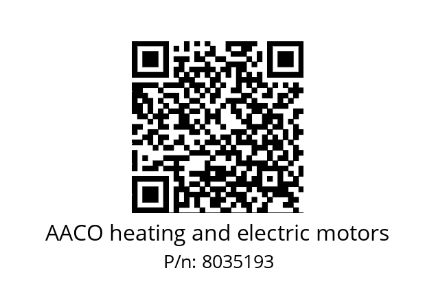   AACO heating and electric motors 8035193