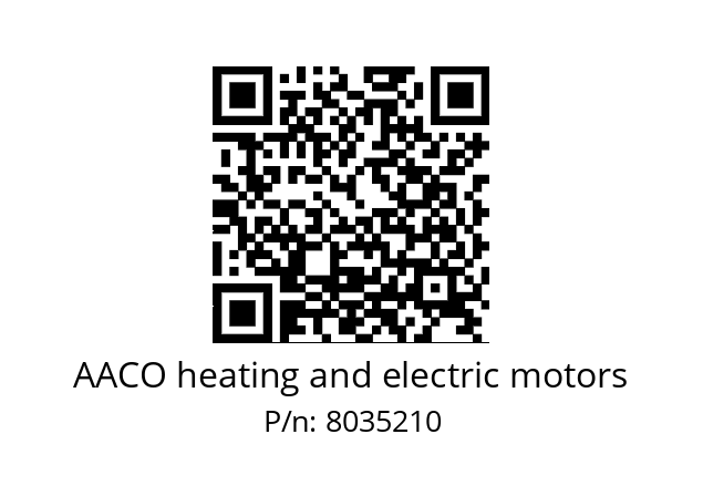   AACO heating and electric motors 8035210