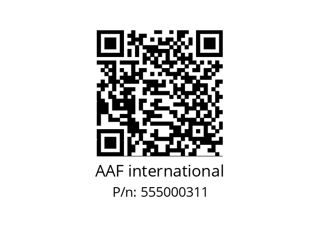   AAF international 555000311