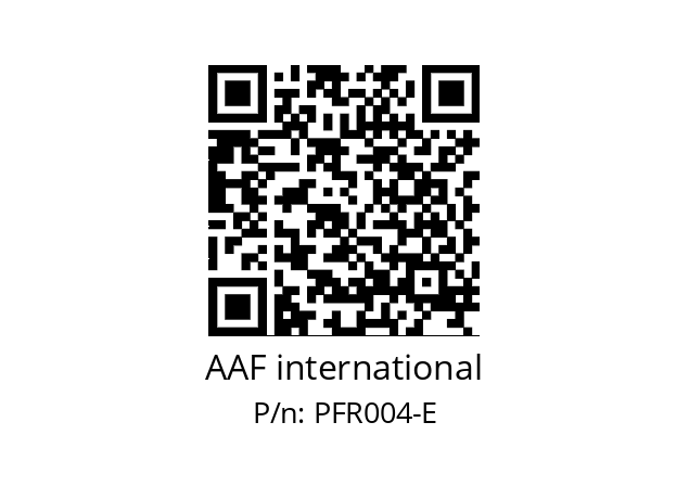   AAF international PFR004-E