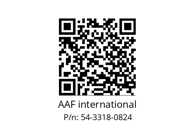   AAF international 54-3318-0824