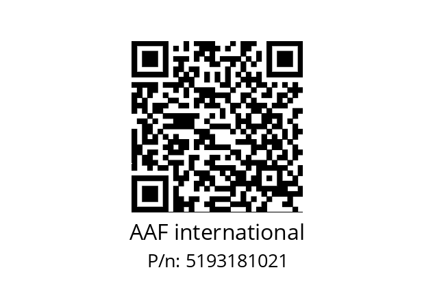   AAF international 5193181021