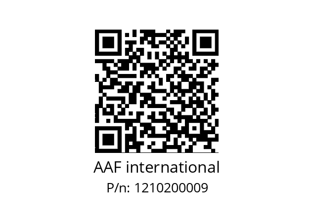   AAF international 1210200009