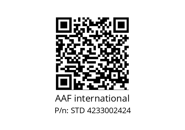   AAF international STD 4233002424