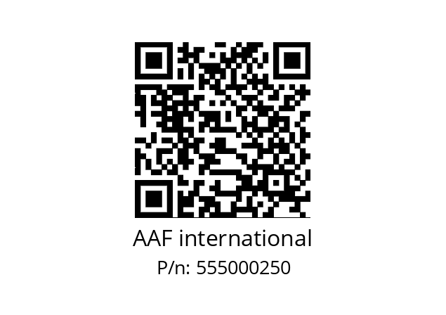   AAF international 555000250