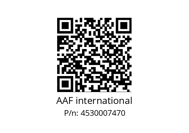   AAF international 4530007470