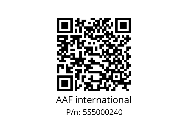   AAF international 555000240