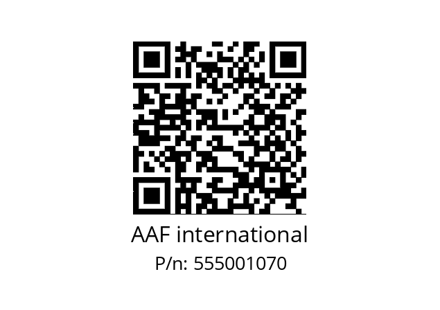   AAF international 555001070