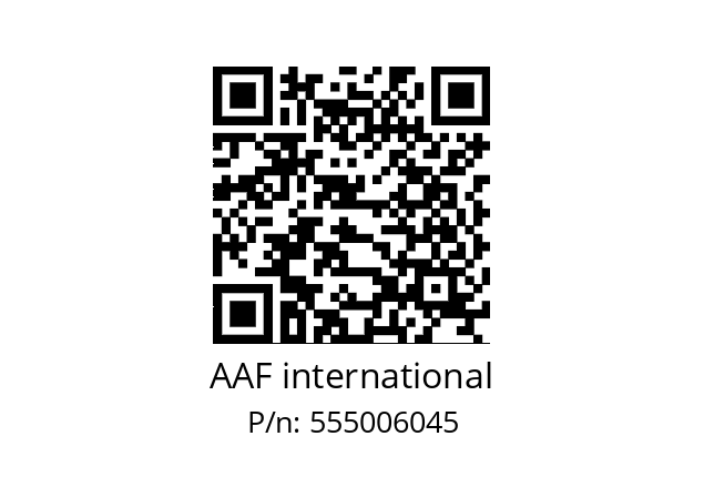   AAF international 555006045