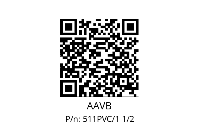   AAVB 511PVC/1 1/2