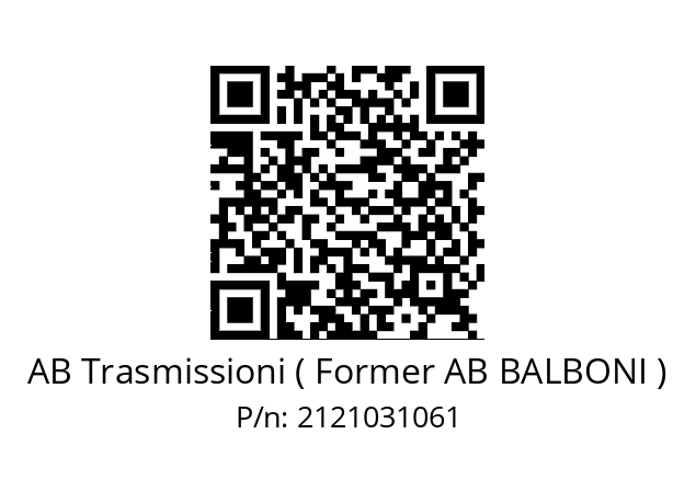   AB Trasmissioni ( Former AB BALBONI ) 2121031061