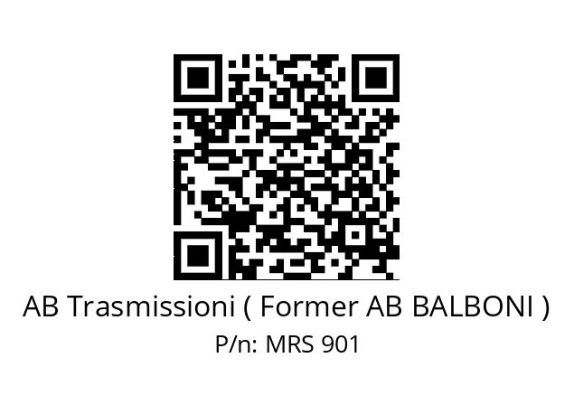   AB Trasmissioni ( Former AB BALBONI ) MRS 901