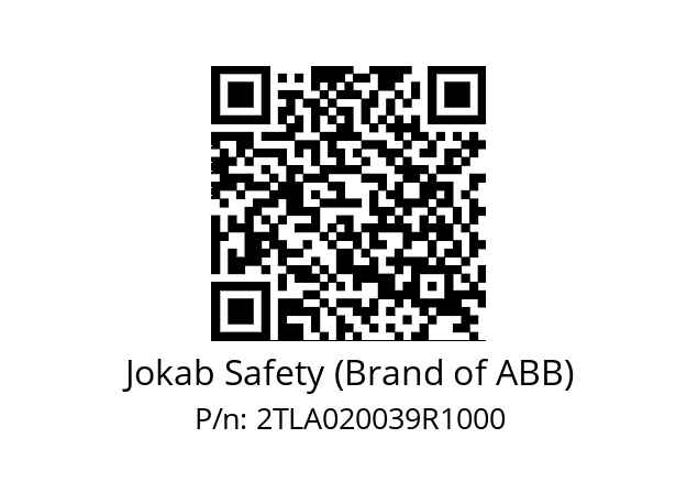   Jokab Safety (Brand of ABB) 2TLA020039R1000