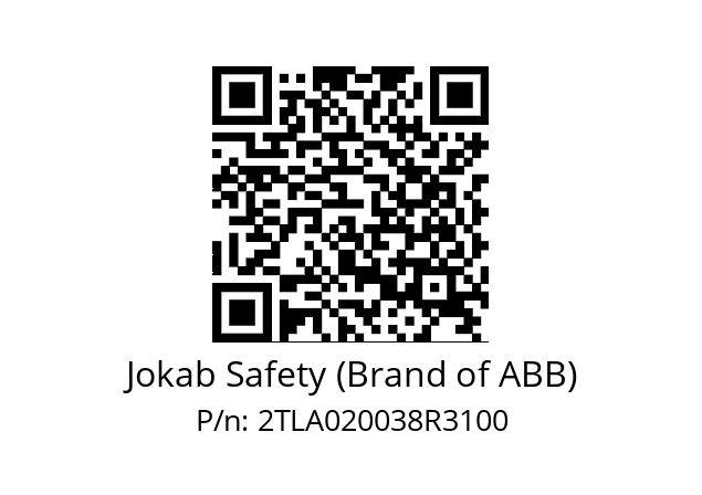   Jokab Safety (Brand of ABB) 2TLA020038R3100