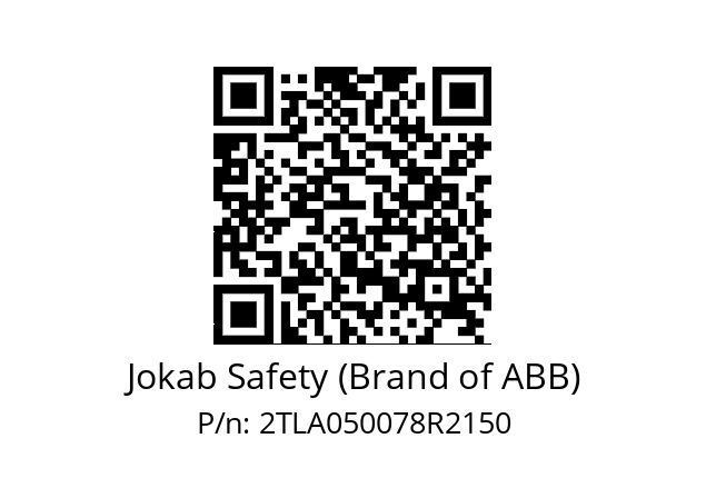   Jokab Safety (Brand of ABB) 2TLA050078R2150