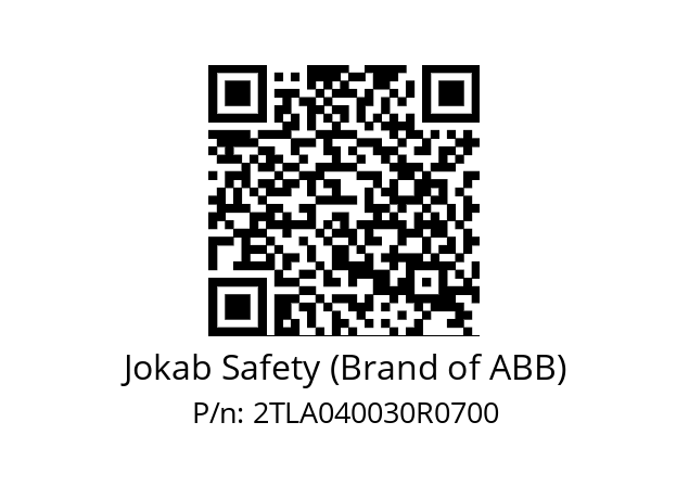   Jokab Safety (Brand of ABB) 2TLA040030R0700